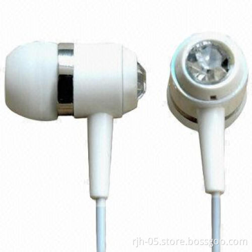Bling Earphones with Packaging Box, 20-20kHz Frequency Response